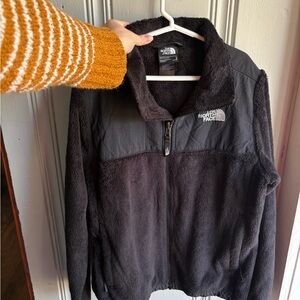 Girls 14/16 The North Face Black Fleece Zip Jacket